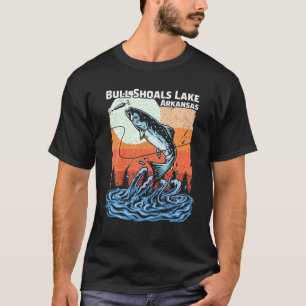 Summer Vacation Retro Sunset Arkansas Bull Shoals T-Shirt