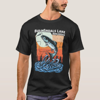 Summer Vacation Retro Sunset Arkansas Bull Shoals T-Shirt