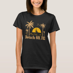 Summer Vacation Retro Sunset Beach 69 Hawaii Hawai T-Shirt