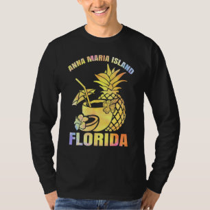 Summer Vacation Retro Sunset Florida Anna Maria Is T-Shirt
