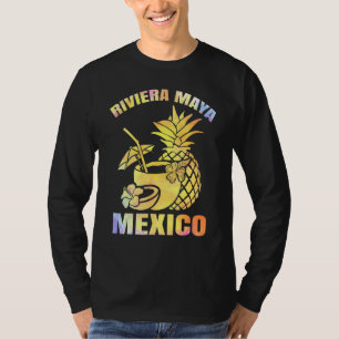 Summer Vacation Retro Sunset Mexico Riviera Maya B T-Shirt