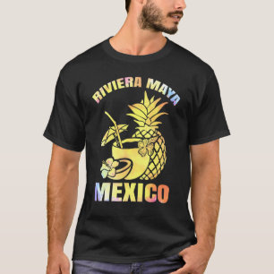 Summer Vacation Retro Sunset Mexico Riviera Maya B T-Shirt