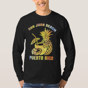 Summer Vacation Retro Sunset Puerto Rico San Juan T-Shirt