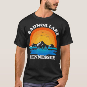 Summer Vacation Retro Sunset Tennessee Radnor Lake T-Shirt