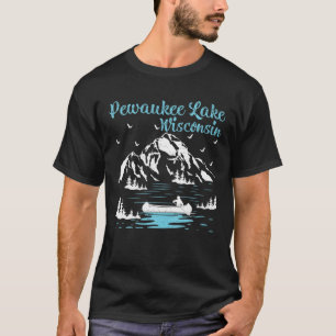 Summer Vacation Retro Wisconsin Pewaukee Lake T-Shirt