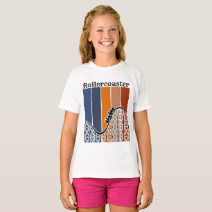 Summer Vacation Riding the Rollercoaster Retro T-Shirt
