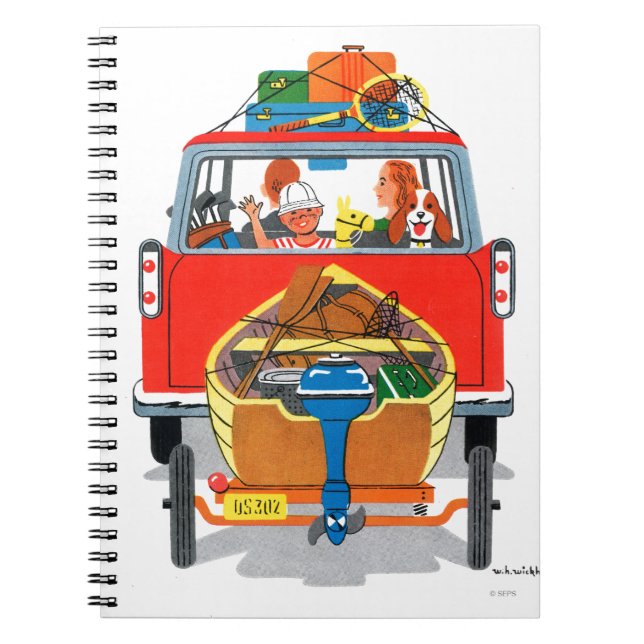 Summer Vacation Spiral Notebook (Front)