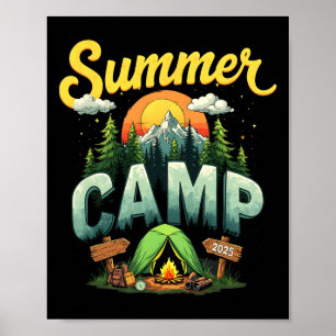 Summer Vacation Summer Camp 2025 Matching Family G Poster