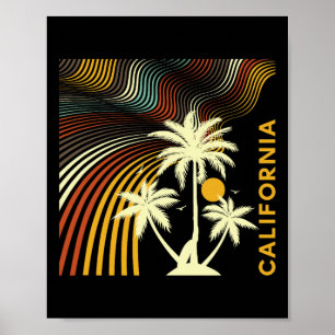 Summer Vacation, Sunshine, Surfing California Poster