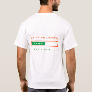 Summer Vacation T-Shirt with Text