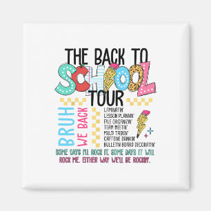 Summer Vacation Tour Fun Back To School For Teache Magnet
