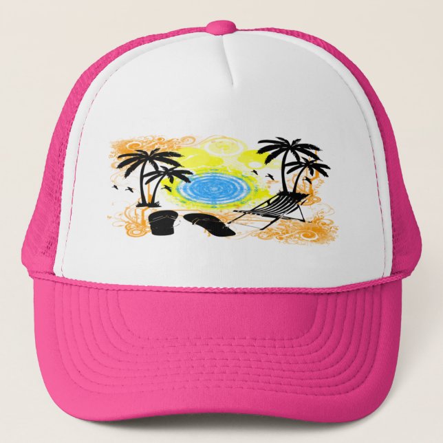 Summer Vacation Trucker Hat (Front)