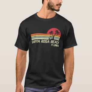 Summer Vacation Vintage Florida Santa Rosa Beach T-Shirt