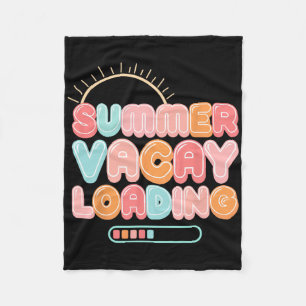 Summer Vacay Loading Vacation Hawaii Beach Family  Fleece Blanket
