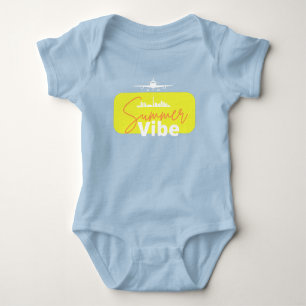 Summer Vibe cute blue colourful adorable  baby  bo Baby Bodysuit