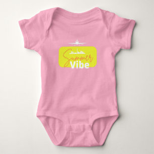 Summer Vibe cute pink colourful adorable  baby gir Bodysuit