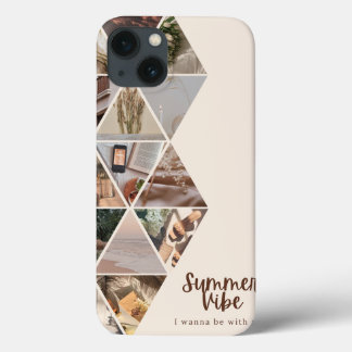 Summer Vibe, I Wanna Be With You, Beige Colour iPhone 13 Case