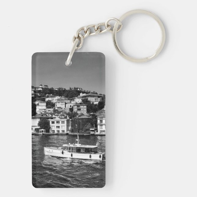 Summer  vibe in Bosphorus in Istanbul Key Ring (Back)