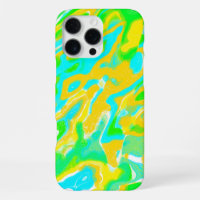 Summer Vibe Marble Texture Liquid Paint Mixture