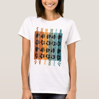 Summer Vibe Retro Tropical Vintage Aesthetic T-Shirt