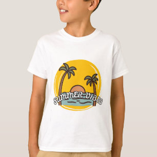 Summer Vibes Beach T-Shirt For Kids