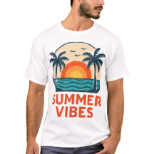 SUMMER VIBES BEACH T-SHIRTS