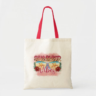 Summer Vibes Beach Tote Bag | Hello Summer