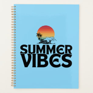 SUMMER VIBES BEACH VACATION QUOTES TYPOGRAPHY PLANNER