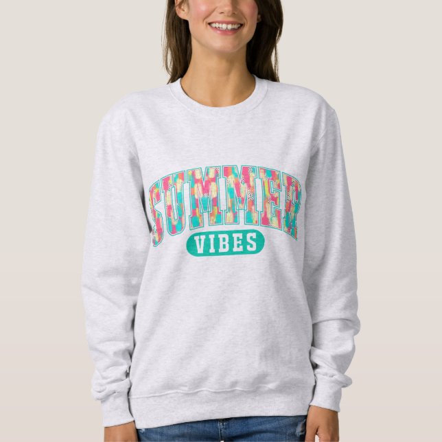 Summer Vibes | Beachy Casual Comfort  Sweatshirt (Front)