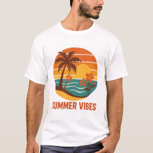 Summer Vibes – Bright, Tropical, and Fun Design T-Shirt