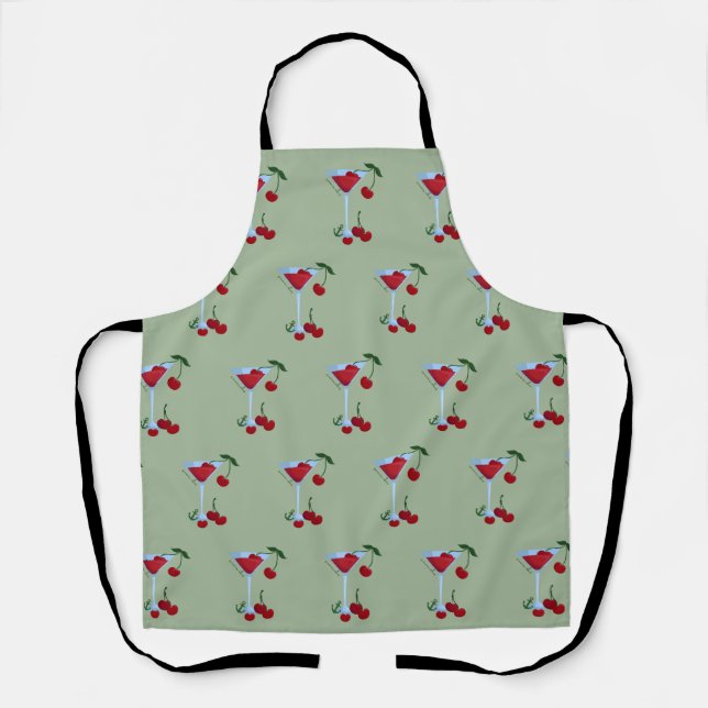  Summer Vibes Cherry Apron (Front)
