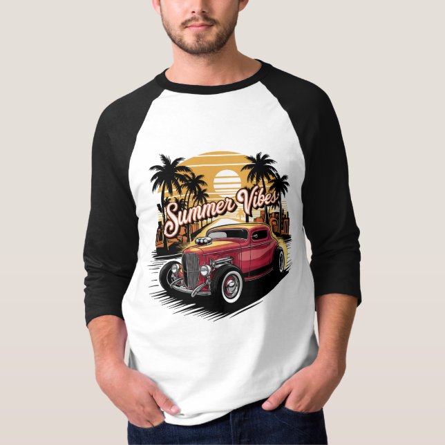 Summer Vibes Classic Car T-Shirt (Front)