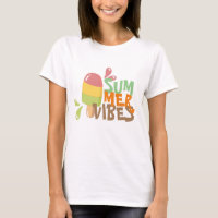Summer vibes colourful cute ice cream vacay womens