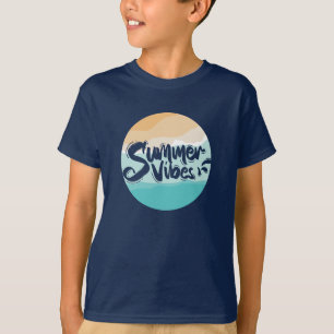 summer vibes colourful vintage beach T-Shirt