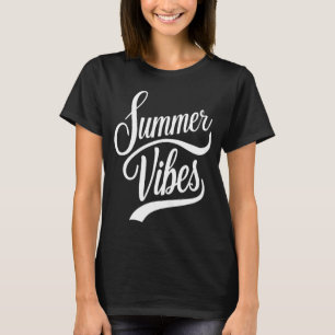 Summer Vibes Cursive Style Women's T-Shirt