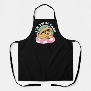 Summer Vibes Dog – Floating Puppy with Sunglasses Apron