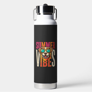 Summer Vibes Dog Sunglasses Water Bottle