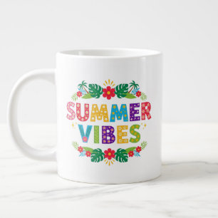 Summer Vibes Floral Design-54504 Hoodie Large Coffee Mug