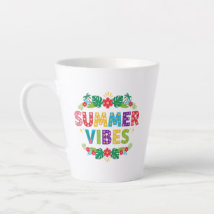 Summer Vibes Floral Design-54504 Hoodie Latte Mug