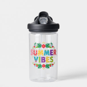 Summer Vibes Floral Design-54504 Hoodie Water Bottle