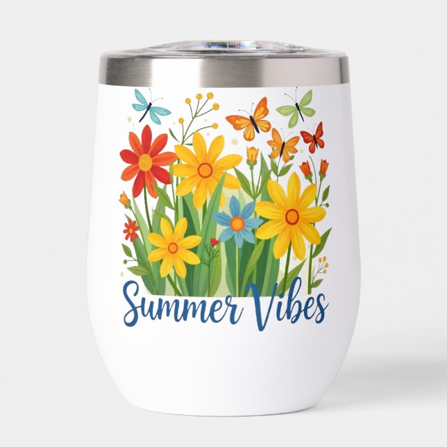 Summer Vibes Floral with Butterflies (Front)