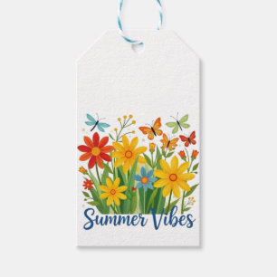 Summer Vibes Floral with Butterflies-64534 Gift Tags