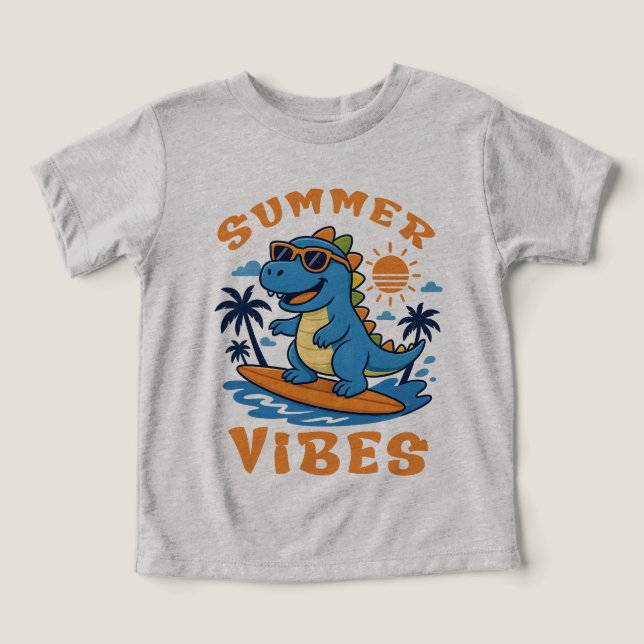 Summer Vibes, Fun Dinosaur Kids (Design Front)