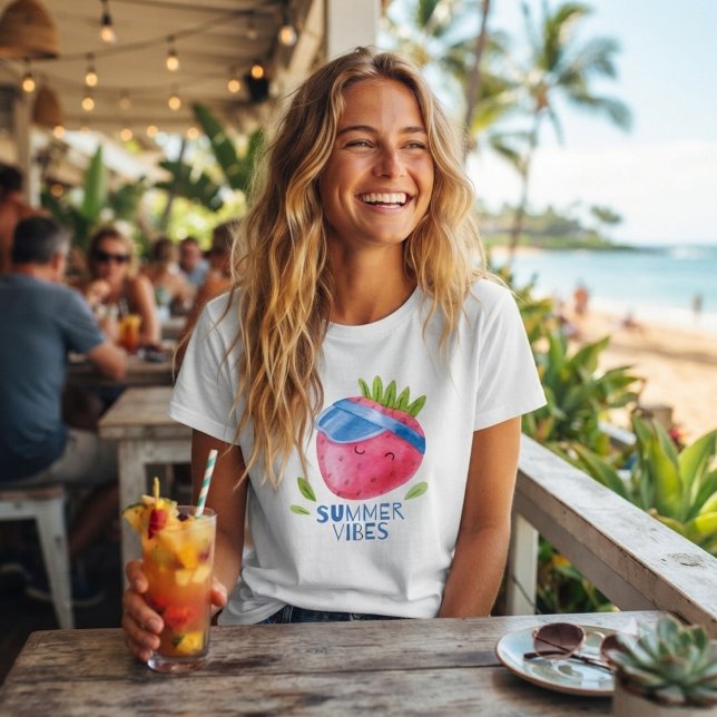 Summer vibes & fun strawberry  T-Shirt (Creator Uploaded)