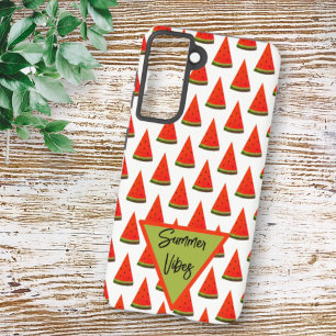 Summer Vibes Fun Watermelon Slices Pattern Samsung Galaxy Case