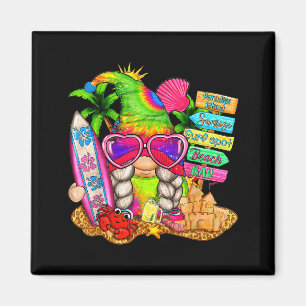 Summer Vibes Gnomes Beach Party Cute Gnome Hello S Magnet