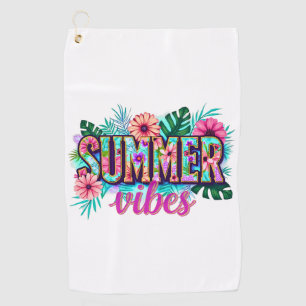 Summer Vibes Golf Towel