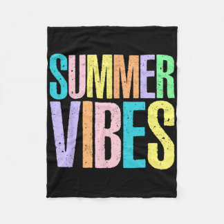 Summer Vibes Hawaii Beach Family Summer Vacation V Fleece Blanket