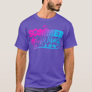 Summer Vibes Hello Summer Sunset Beach Summer Vaca T-Shirt
