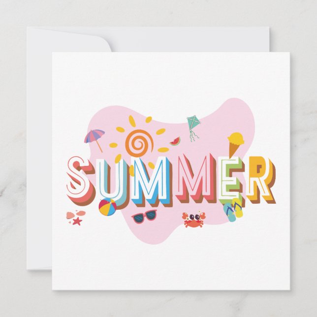 Summer Vibes Invitation (Front)